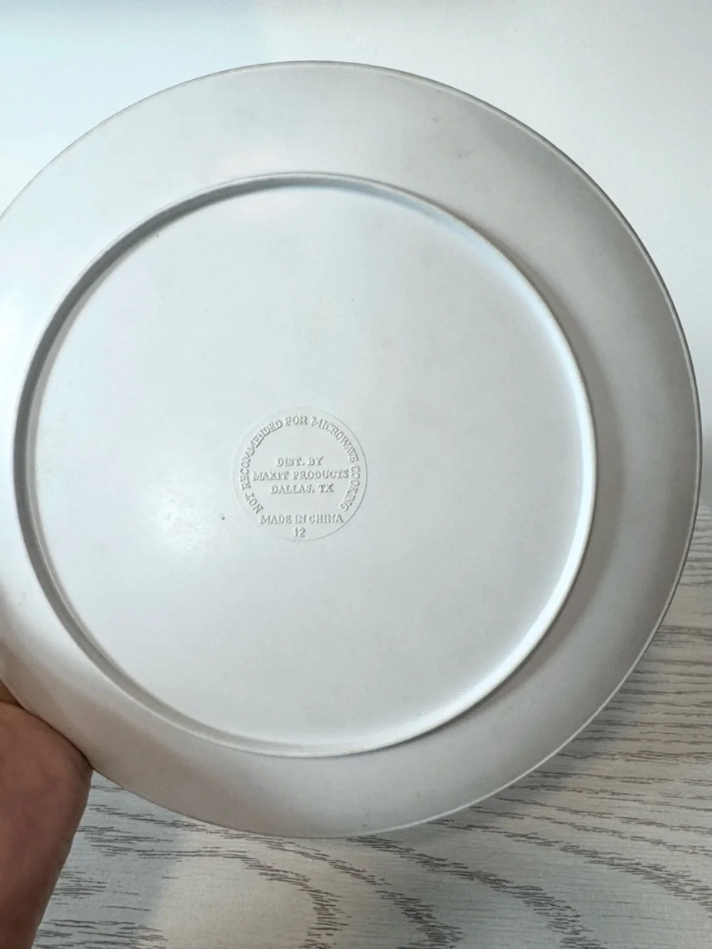 Vintage 2000 McDonald's Christmas White Plastic Plates - 2 available